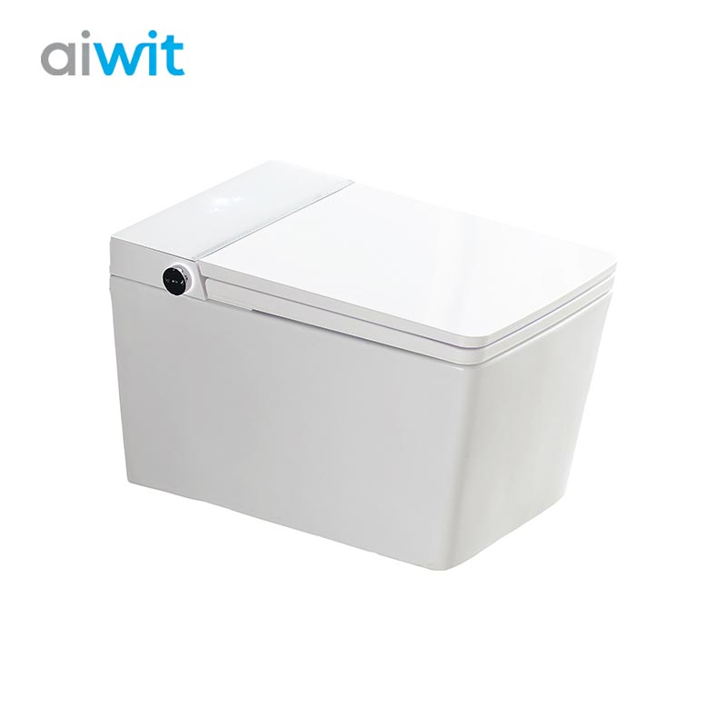 Square Wall-Hung Smart Toilet - Space Saving Modern Design with Bidet & Auto Flush