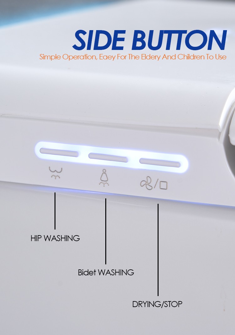smart toilet side button