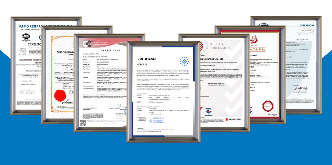 Smart toilet certificate